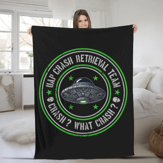 UAP Crash Retrieval Team | Orbs UFOs Aliens UAPs Fleece Blankets