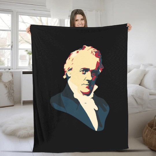 President James Buchanan Fleece Blankets