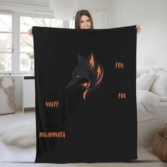 A fox can be outfoxed Fleece Blankets
