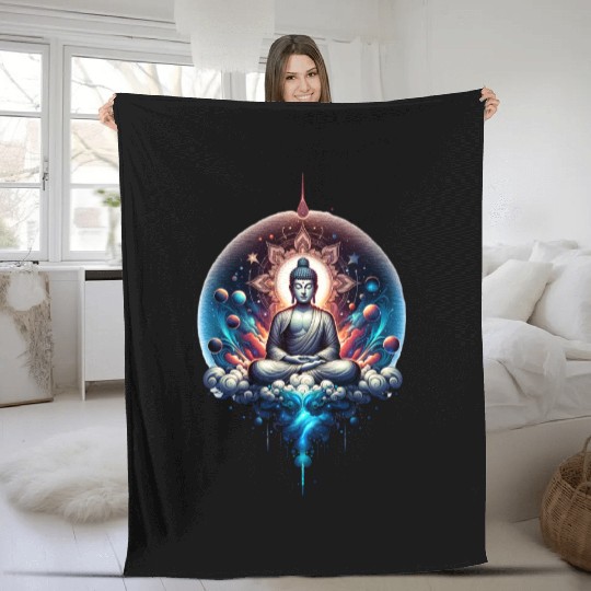 Music Festival Fleece Blankets - Colorful Yoga Outfit