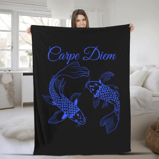 Carpe Diem Fleece Blankets
