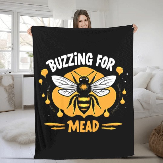 Mead Aficionados Honey Wine Enthusiasts Craft Mead Fleece Blankets