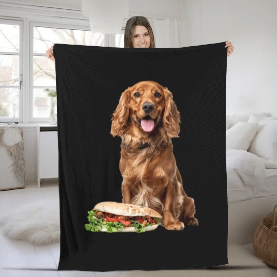 Irish Setter Fleece Blankets