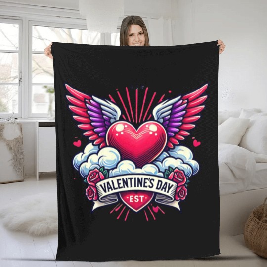 You Make My Heart Pop – Romantic Valentine’s Day Fleece Blankets