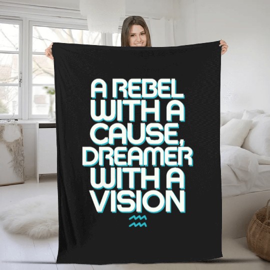 Aquarius Zodiac: Rebel With A Cause, Dreamer With Fleece Blankets