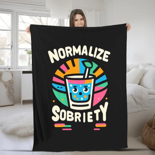 Normalize Sobriety 9 Fleece Blankets