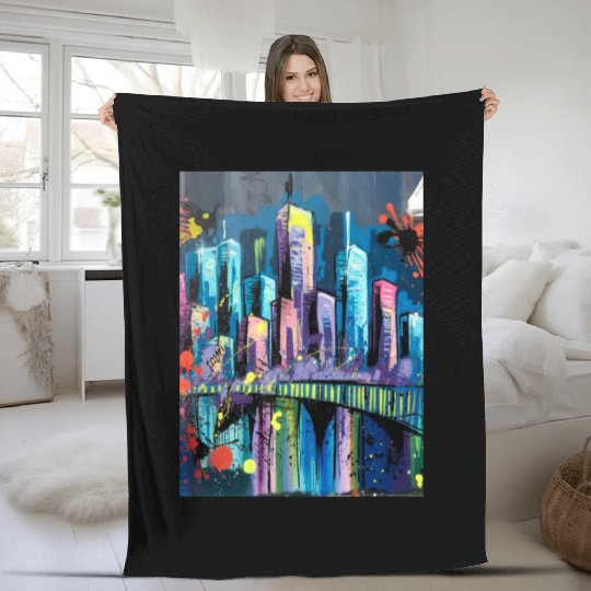 Bright Lights, Big Dreams Fleece Blankets