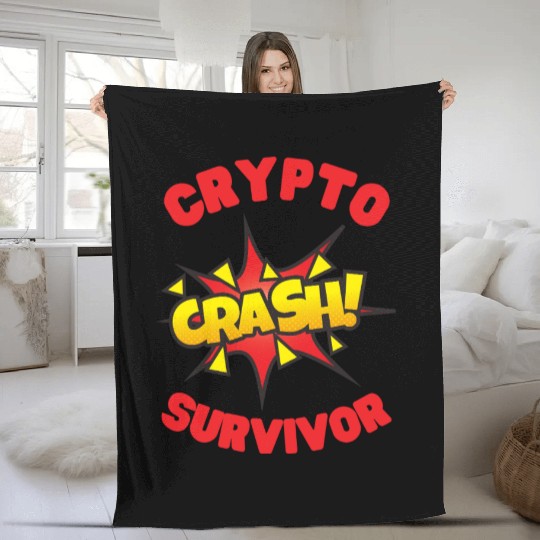 CRYPTO crash survivor Fleece Blankets