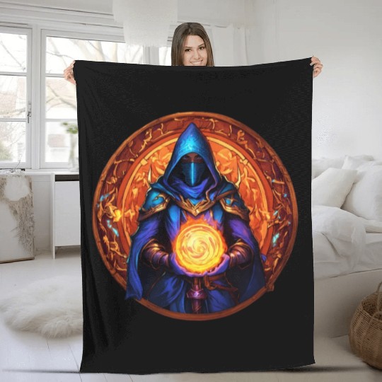 Lightning Reflexes: Devil Angel Gamer Fleece Blankets Desi
