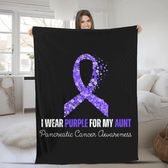 I Wear Purple For My Anut Fleece Blankets