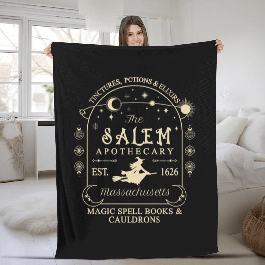 The Salem Apothecary Est 1626 Fleece Blankets