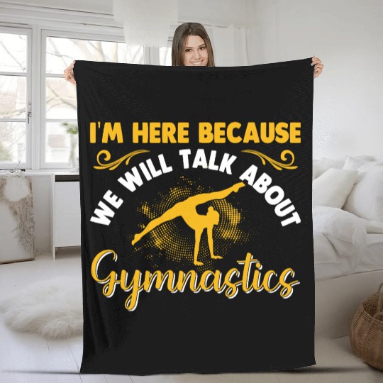 Gymnastics Gym Fitness Sports Training Fleece Blankets