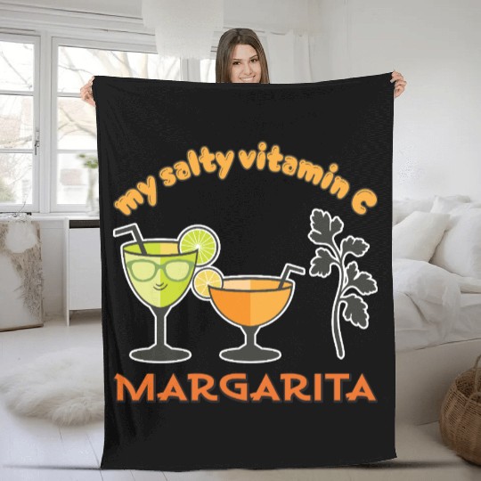 Margarita my salty vitamin C Fleece Blankets