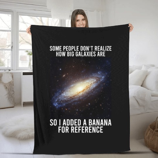 Galaxy Meme Science Astrophysics Astrology Fleece Blankets
