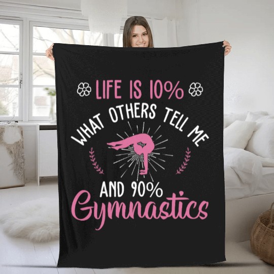 Gymnastics Gym Fitness Sports Training Fleece Blankets