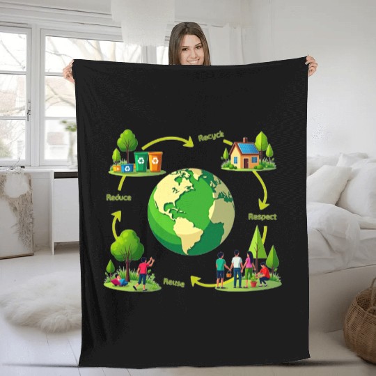 Eco-Friendly Lifestyle Fleece Blankets