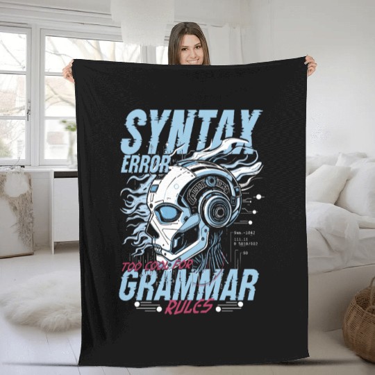 Computer Linguist Syntax Error Fleece Blankets