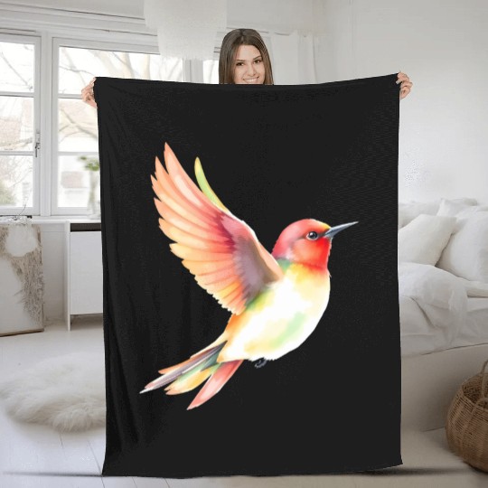 Bird in Flight Fleece Blankets