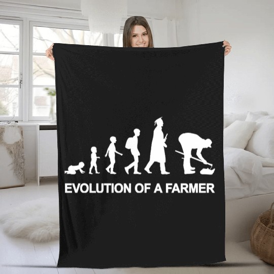 Evolution Of A Farmer Fleece Blankets