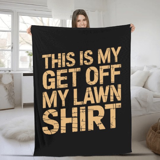 Grumpy Old Man Fleece Blankets