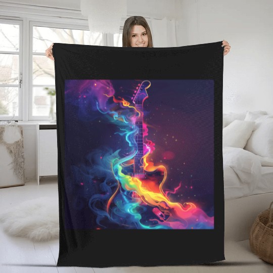 Guitar Fleece Blankets