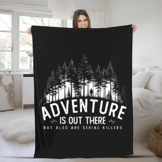 True Crime Crime Serial Killer Satire Hiking Fleece Blankets