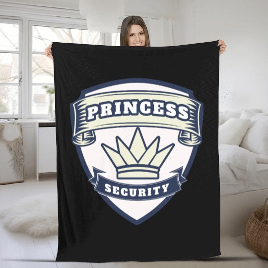 princess security birthday Fleece Blankets