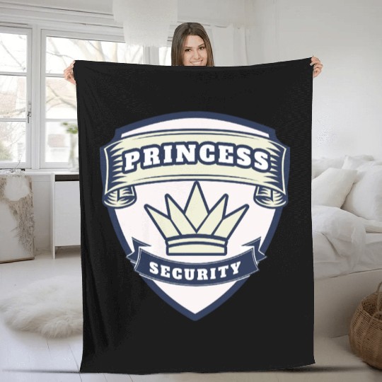 princess security birthday Fleece Blankets