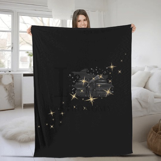Amateur Astronomy: I Love Astronomy Fleece Blankets