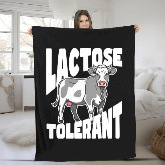 Lactose Tolerant – Built Different Fleece Blankets