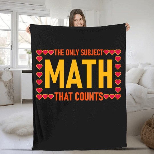 Funny Math Quote for math students Fleece Blankets