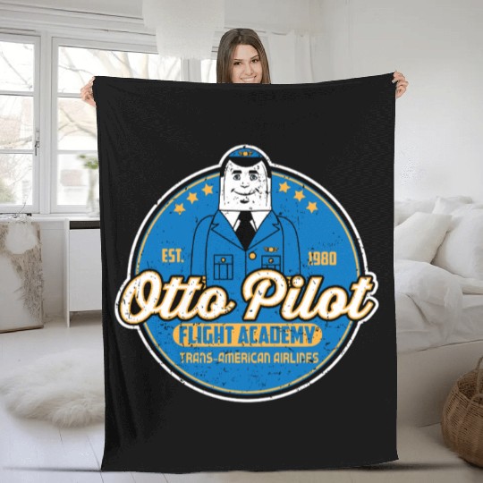 Otto Pilot flight academy Fleece Blankets