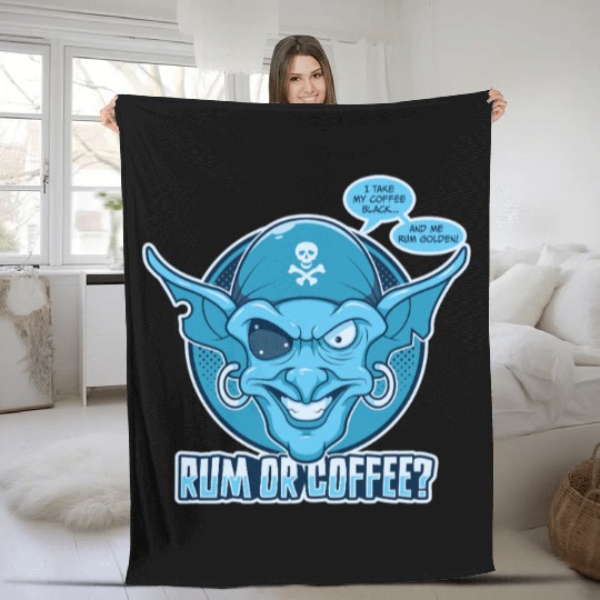 Rum or Coffee Fleece Blankets