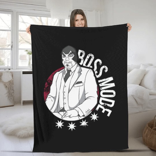 Lucha Libre - Boss Mode Fleece Blankets