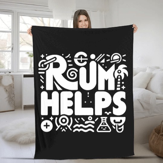Rum Helps 8 Fleece Blankets