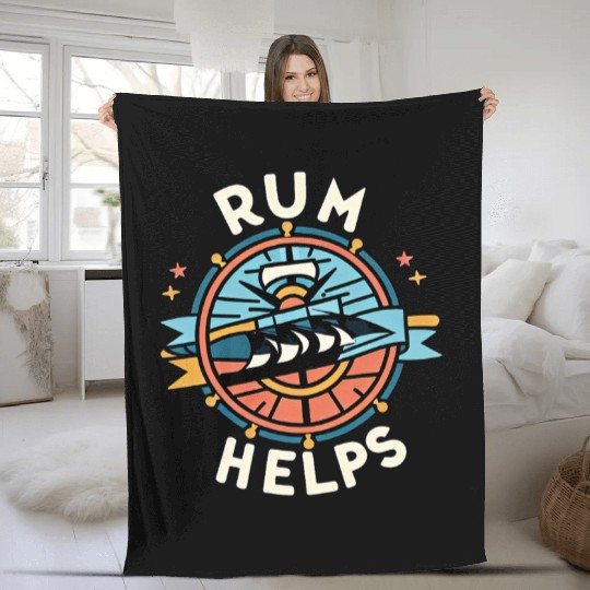 Rum Helps 6 Fleece Blankets
