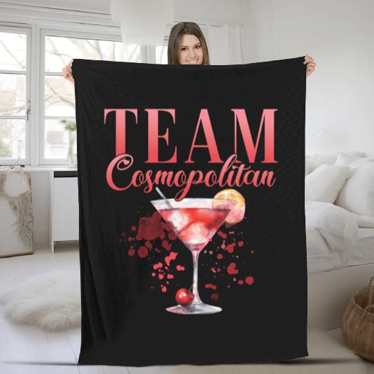 Cocktail Bartender Team Cosmopolitan Fleece Blankets