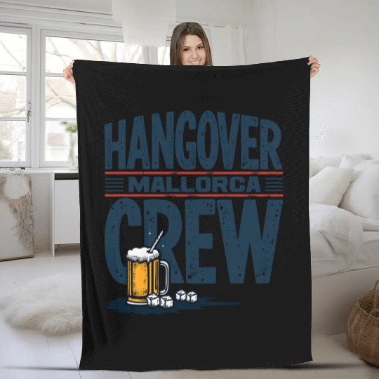 Hangover Crew Mallorca Party Fleece Blankets party animal