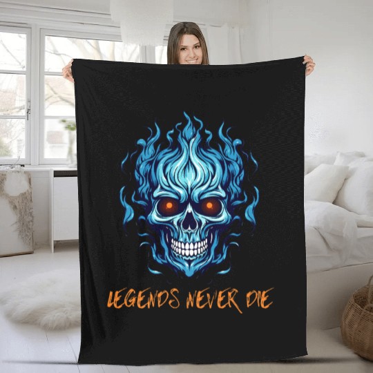 Legends never die Fleece Blankets