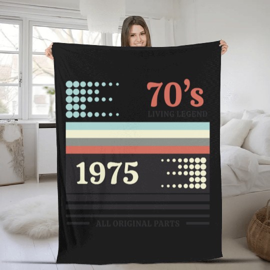 Birthday gift classic 1975 Fleece Blankets