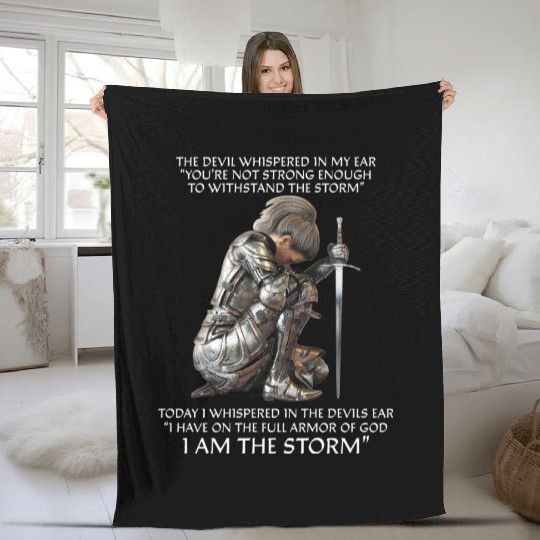 I Am The Storm Fleece Blankets