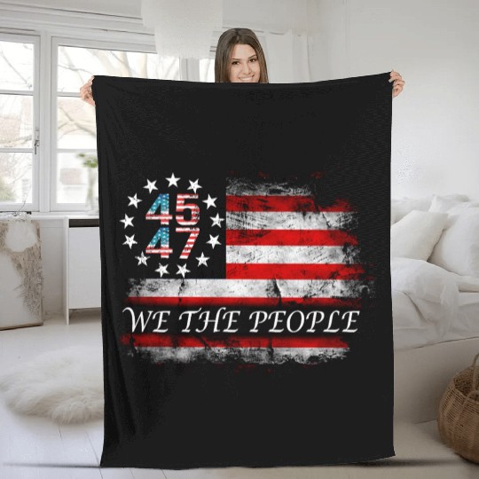 45 47 we the people Fleece Blankets