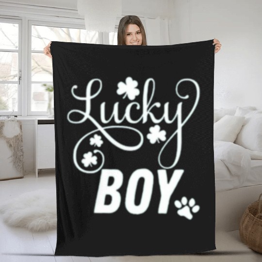 Lucky Boy St Patrick's Day Fleece Blankets
