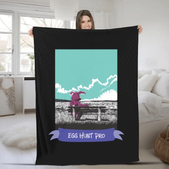 Egg Hunt Pro Easter Fleece Blankets