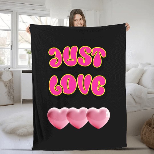 Just Love: Y2K 2000s Heart Fleece Blankets