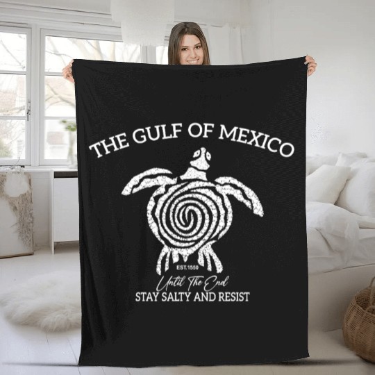 Tribal Sea Turtle of the of Mexico Fleece Blankets