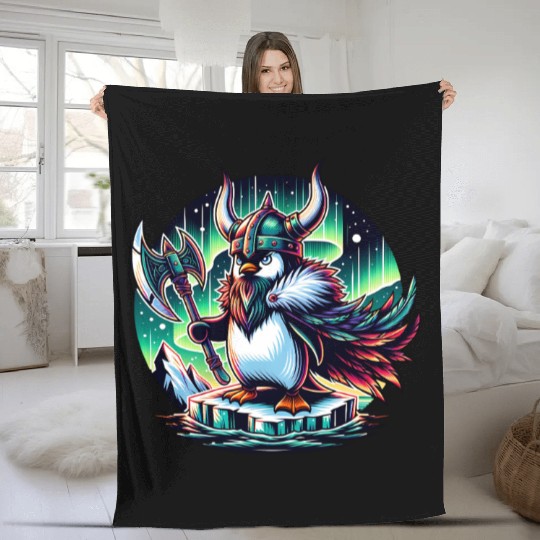 Viking Penguin Conqueror of the Ice Fleece Blankets