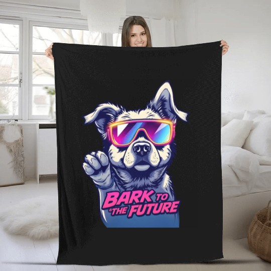 Bark to the 80s Fleece Blankets