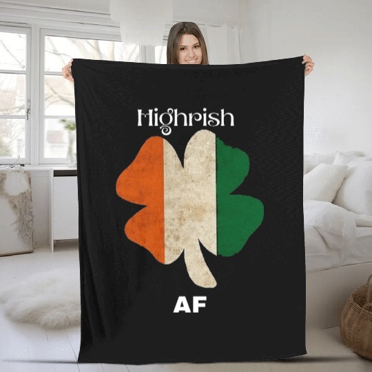 Irish AF – Funny St. Patrick’s Day Drinking Fleece Blankets