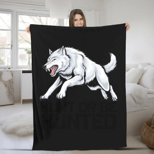 Alpha Wolf Fleece Blankets